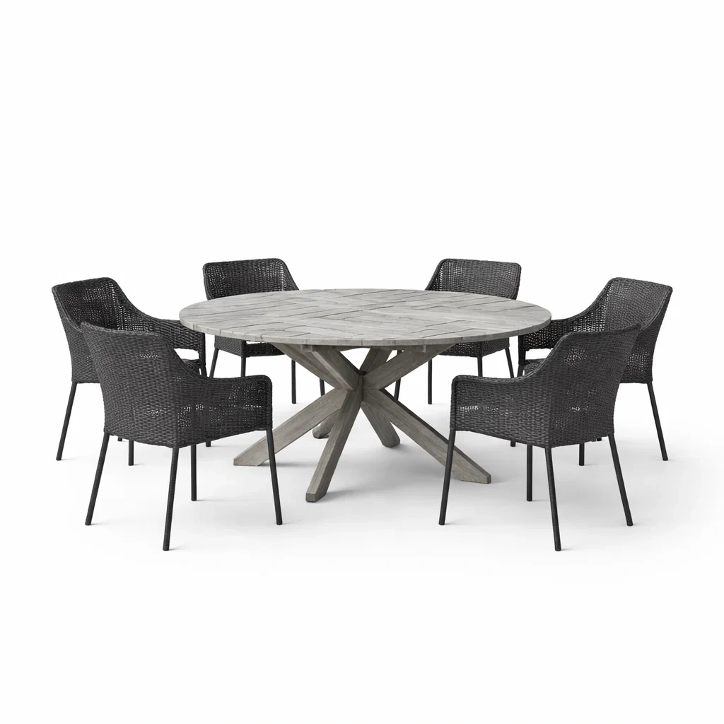 Ensemble de mobilier social,Ensemble table et chaises - Serenity Homehaven
