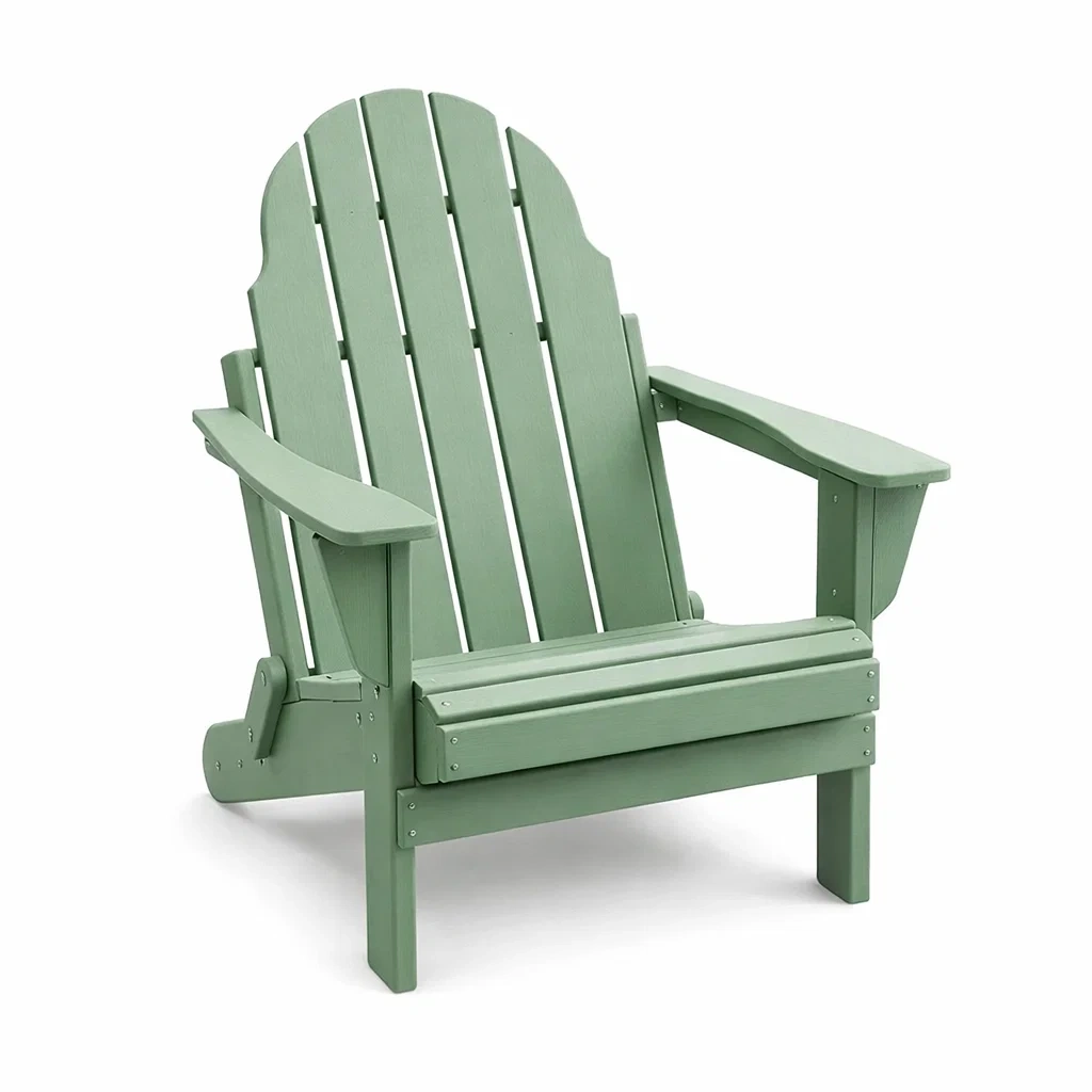 Chaise Adirondack en plastique polyéthylène Vert-NESTCOMFORTZONE