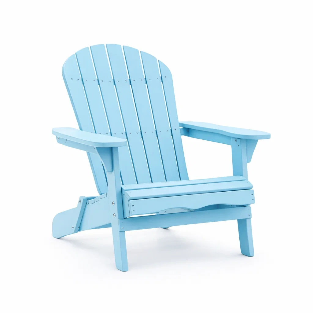 Chaise Adirondack en plastique Bleu clair-NESTCOMFORTZONE