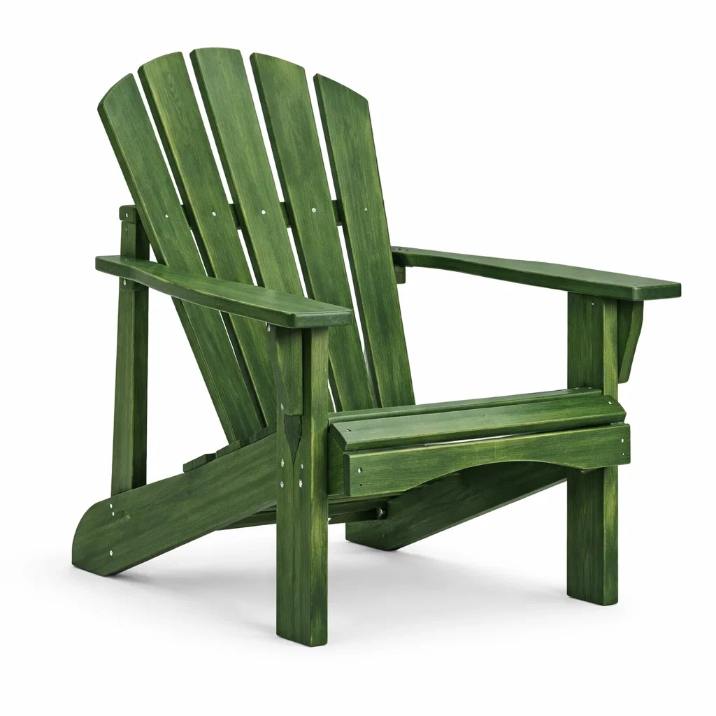 Chaise Adirondack en bois Vert-NESTCOMFORTZONE