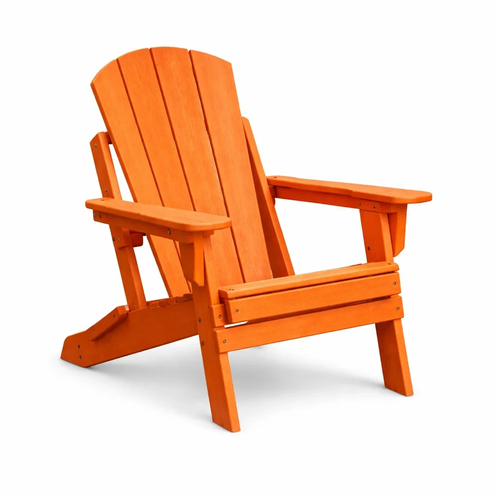 Chaise Adirondack en bois d'acacia Orange-NESTCOMFORTZONE