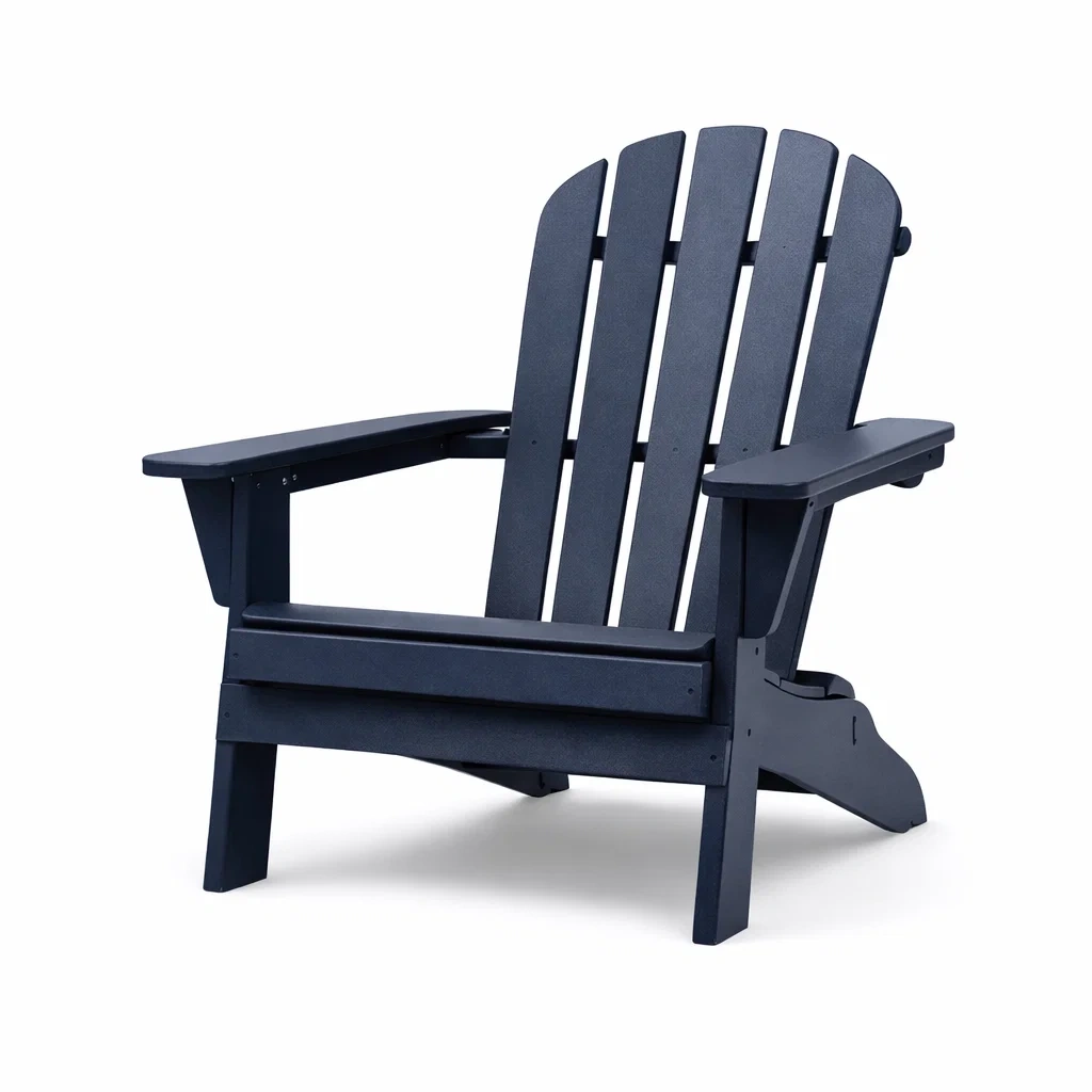 Chaise Adirondack en plastique HDPE Bleu marine-NESTCOMFORTZONE