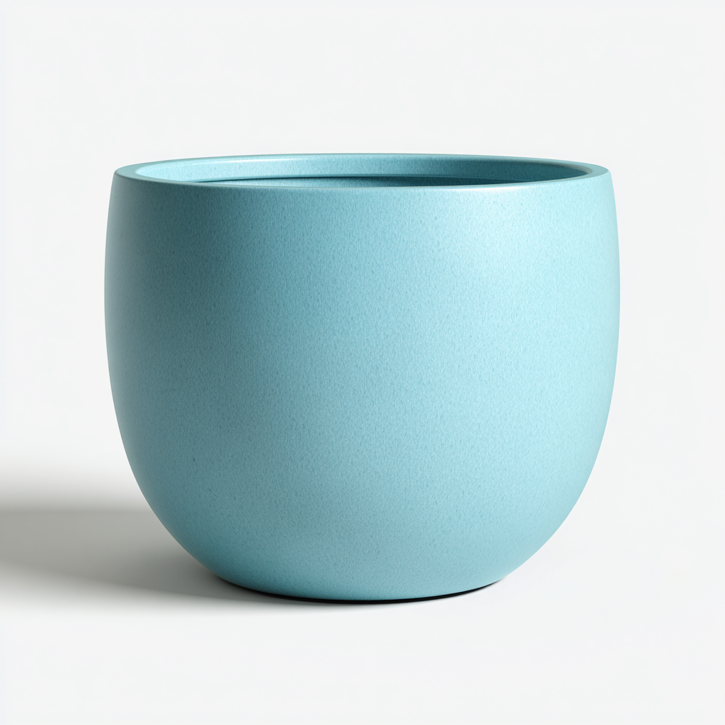 Vaso da fiori-plastica-38x38x35 cm-azzurro chiaro-design moderno-Sofaupden