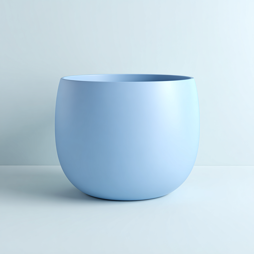 Vaso da fiori-plastica-36x36x32 cm-azzurro chiaro-design moderno-Sofaupden
