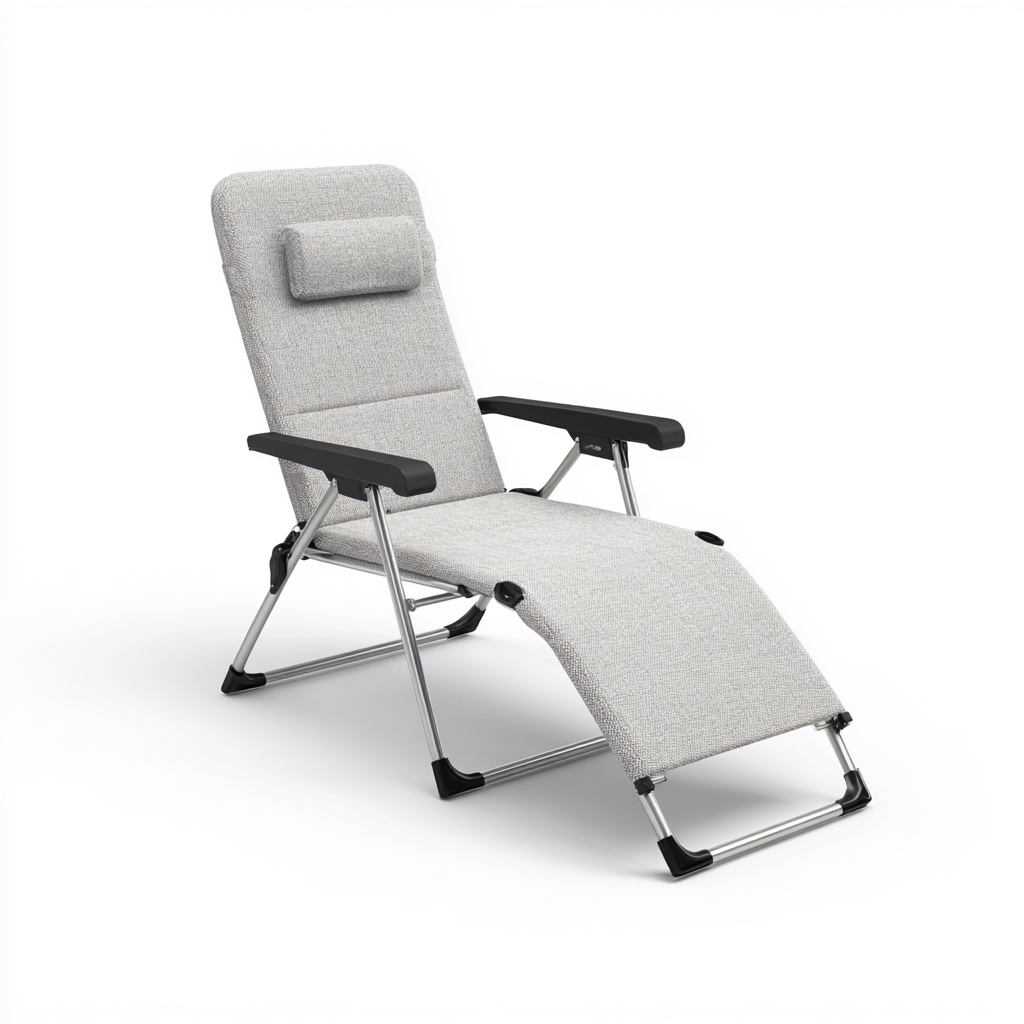 Lettino da sole-alluminio-tessuto outdoor-192x68x85 cm-Grigio-stile moderno-Sofaupden