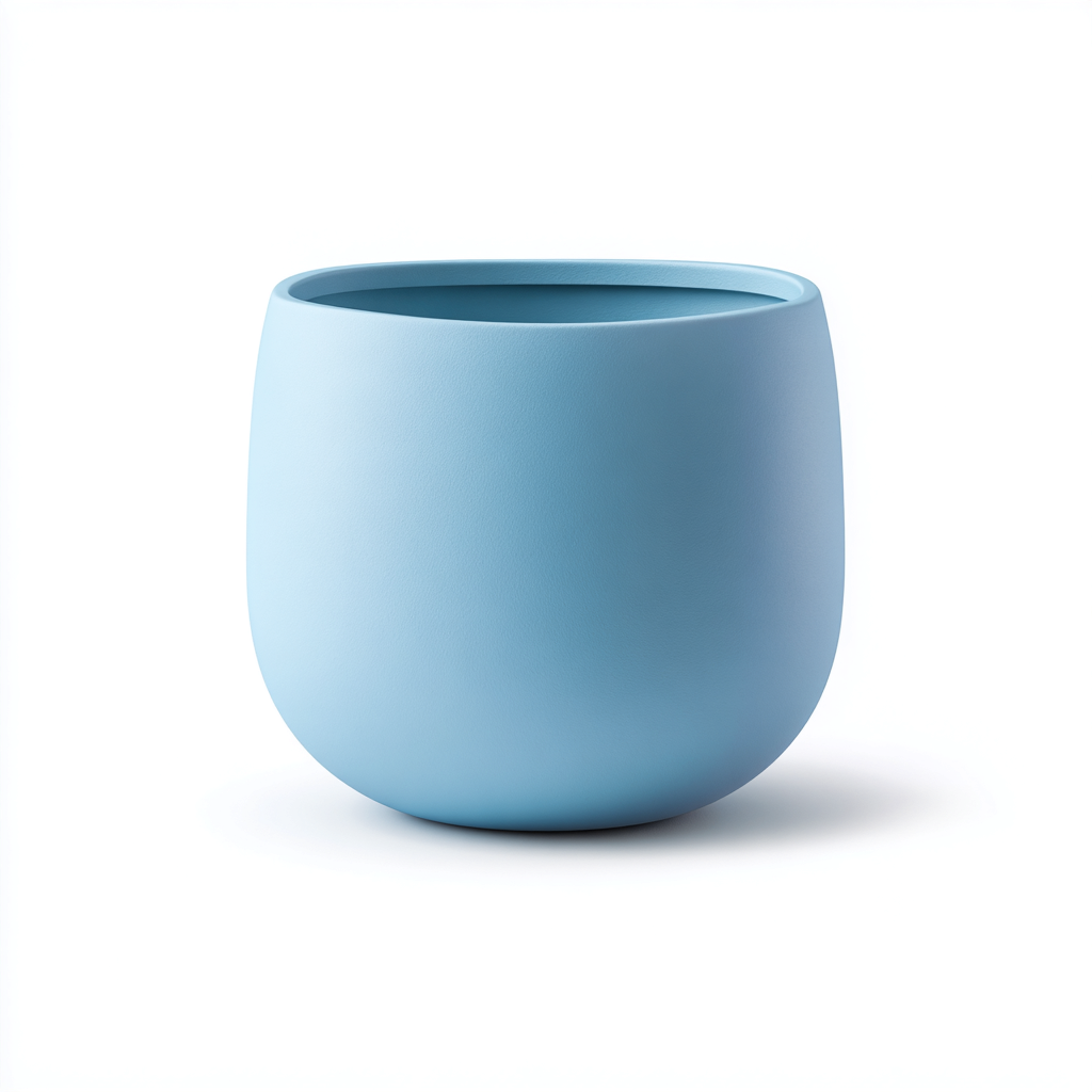 Vaso da fiori-plastica-44x44x38 cm-azzurro chiaro-design moderno-Sofaupden