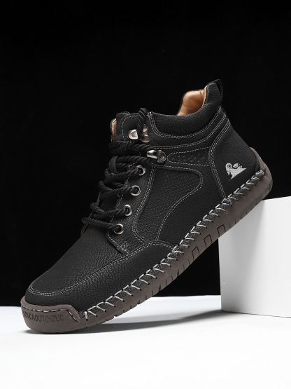 ⏰Last Day! 45% OFF 🔥HIKER®Men's Genuine Leather Outdoor Waterproof Orthopedic Walking Shoes