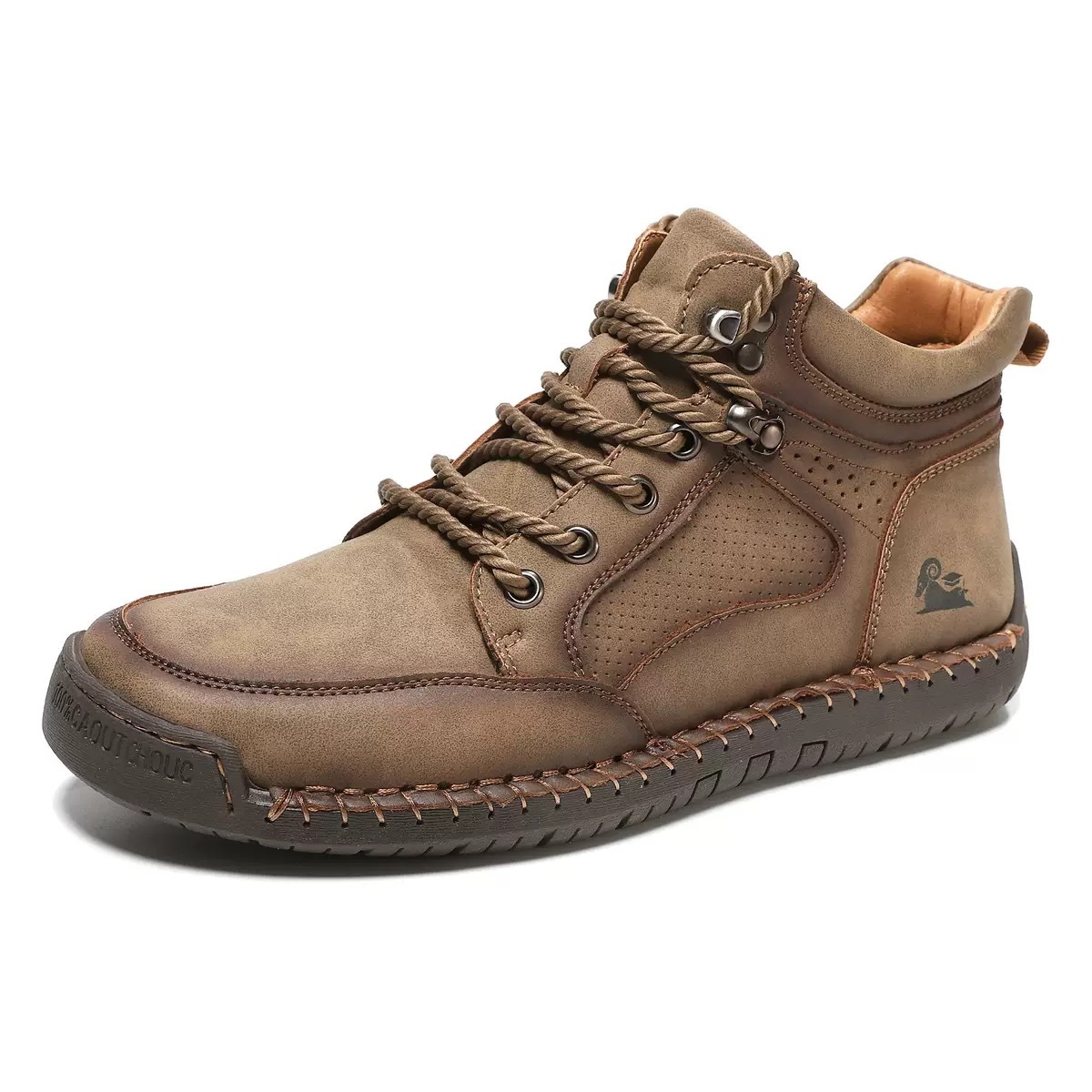 ⏰Last Day! 45% OFF 🔥HIKER®Men's Genuine Leather Outdoor Waterproof Orthopedic Walking Shoes