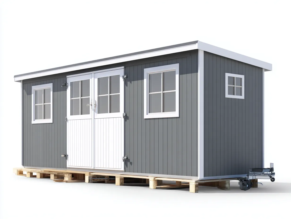 Casetta da giardino 240x180x200 cm Grigio Stile moderno-Homipad