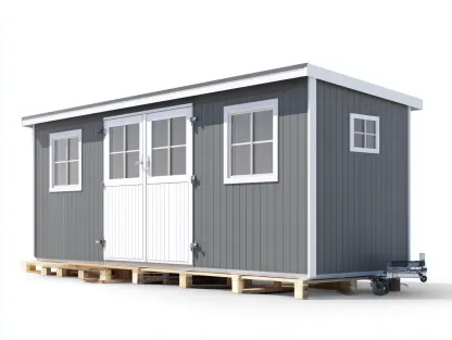 Casetta da giardino 240x180x200 cm Grigio Stile moderno-Homipad