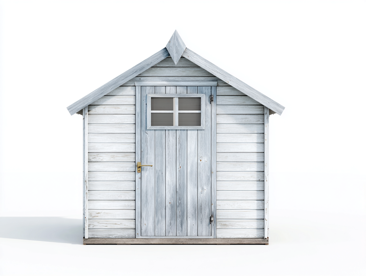 Casetta da giardino 160x140x190 cm Bianco Stile classico-Homipad