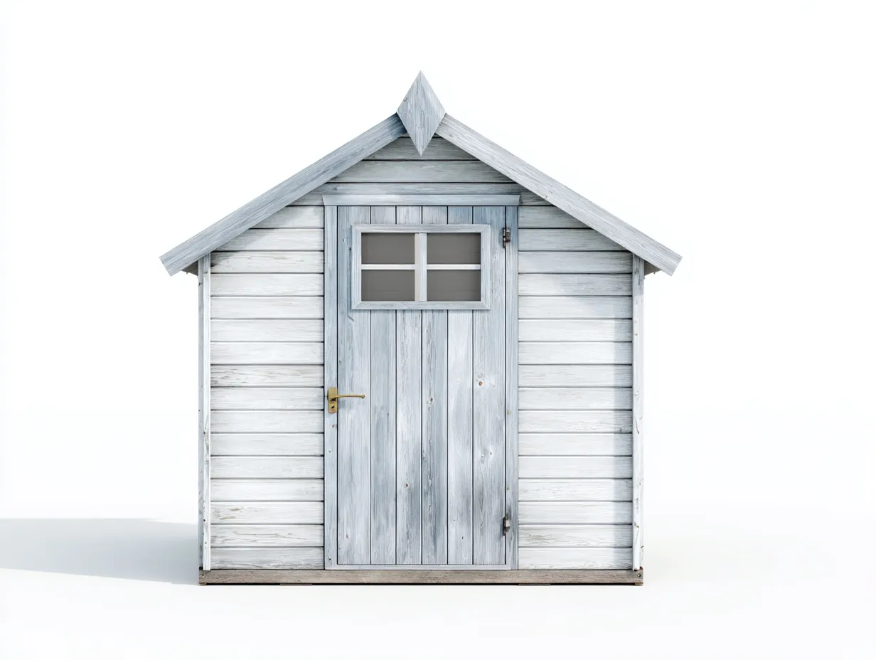 Casetta da giardino 160x140x190 cm Bianco Stile classico-Homipad