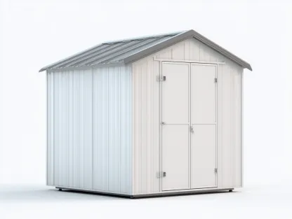 Casetta da giardino 200x160x190 cm Bianco Stile essenziale-Homipad