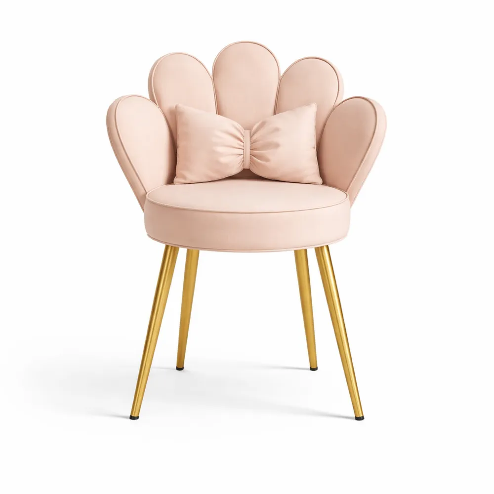 Chaise Velours Ergonomique pour Salon et Bureau-Nestdecorco