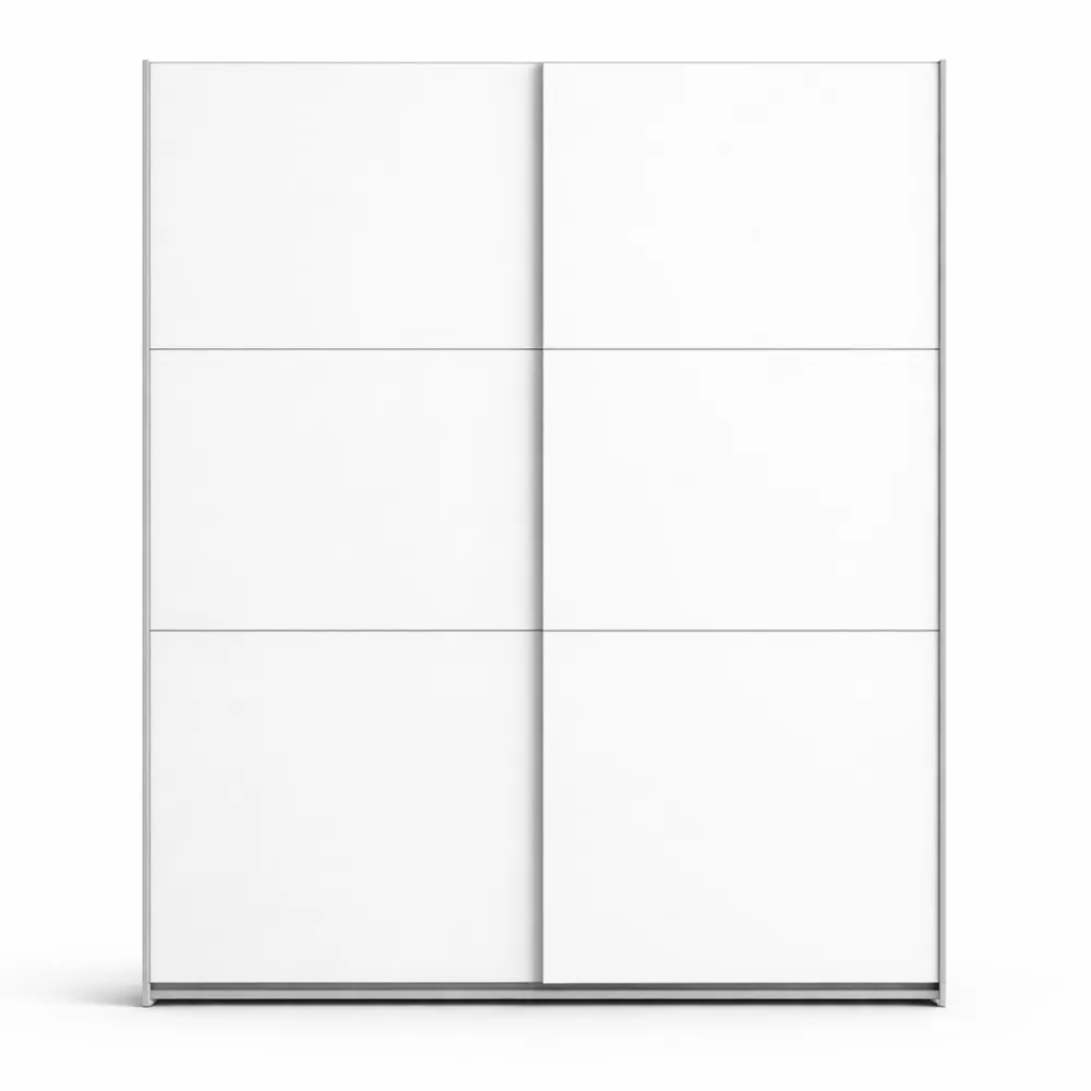 Armoire à Portes Coulissantes Blanche 200 cm-Nestdecorco