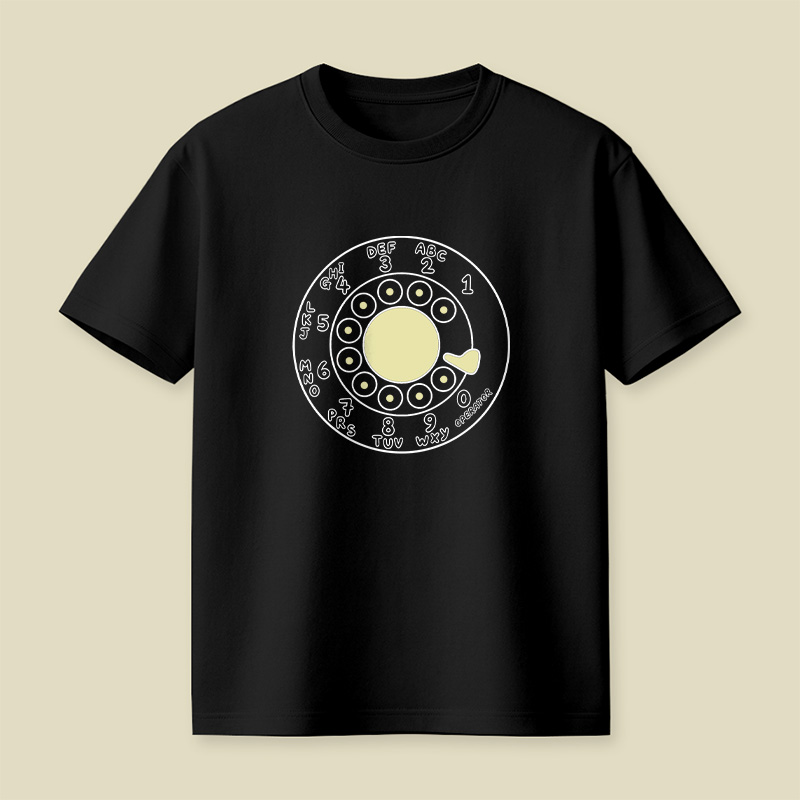 Rotary Phone Dial Nostalgia Playful T-Shirt