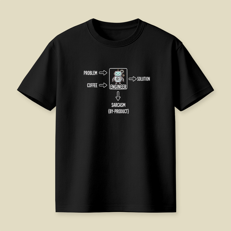 Engineer Coffee And Sarcasm Playful T-Shirt