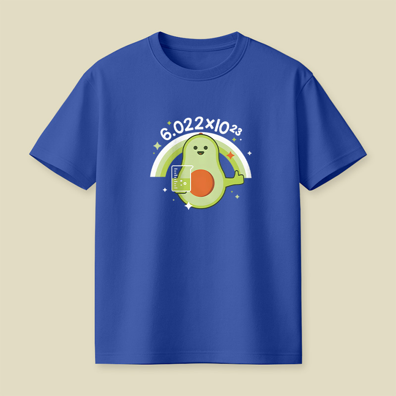 Avocado Avogadro’s Number Playful T-Shirt
