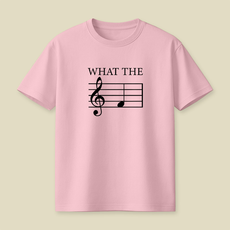 What The F Note Music Playful T-Shirt