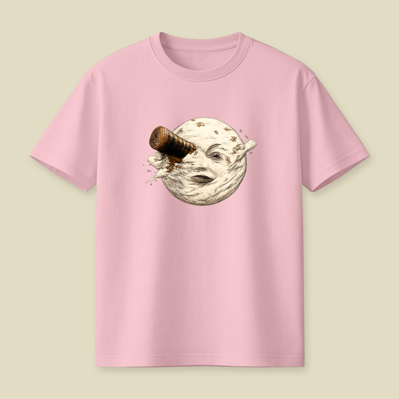 Moon Getting Hit By A Tardis Playful T-Shirt