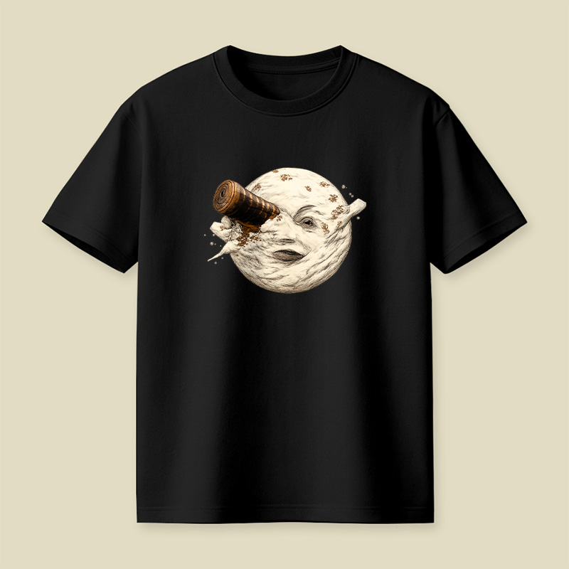 Moon Getting Hit By A Tardis Playful T-Shirt