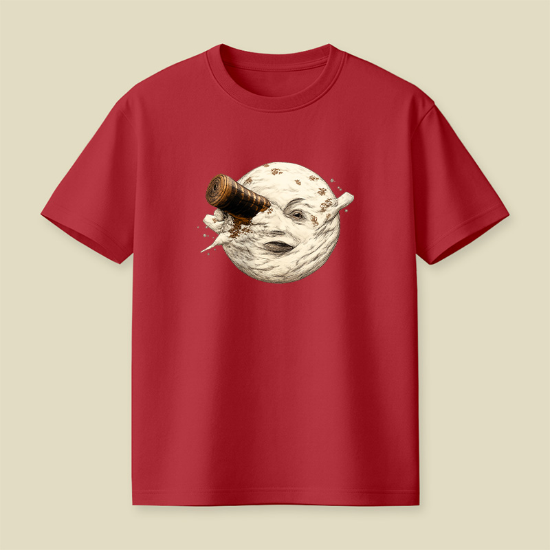 Moon Getting Hit By A Tardis Playful T-Shirt