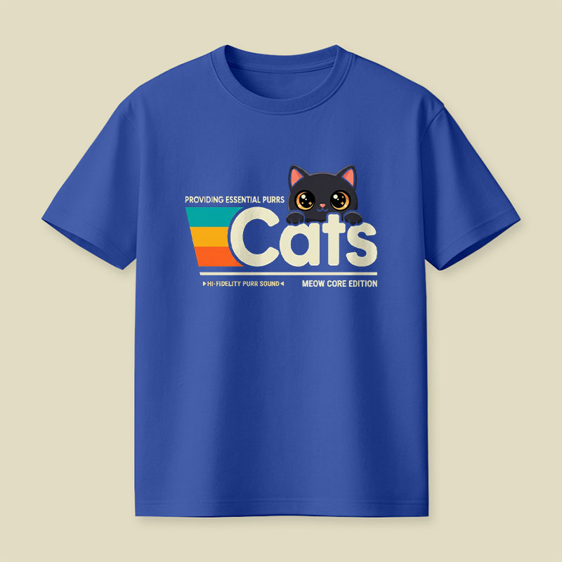 Retro Cats Playful T-Shirt