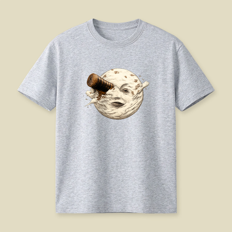 Moon Getting Hit By A Tardis Playful T-Shirt