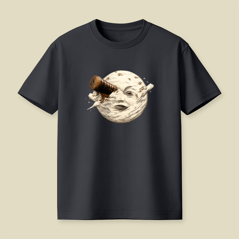 Moon Getting Hit By A Tardis Playful T-Shirt