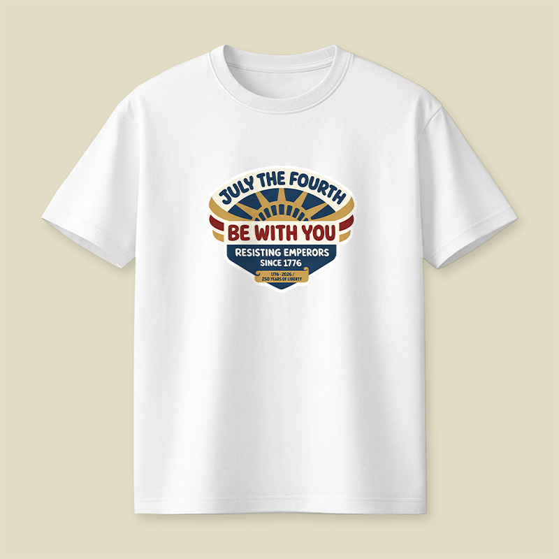 July The Fourth Be With You Playful T-Shirt