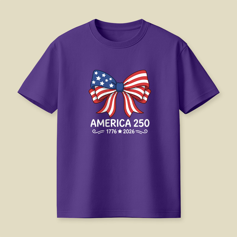 America 250 Patriotic Bow Playful T-Shirt