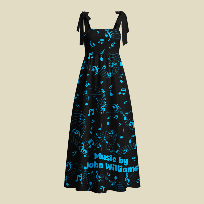 Music by John Williams Playful Maxi Dress