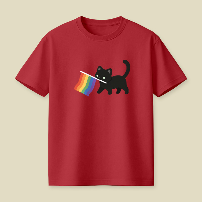 A Little Cat Friend Playful T-Shirt