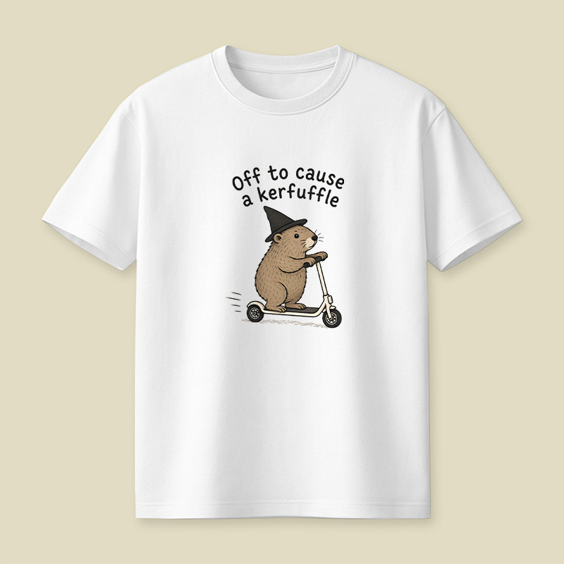 Off To Cause A Kerfuffle Playful T-Shirt