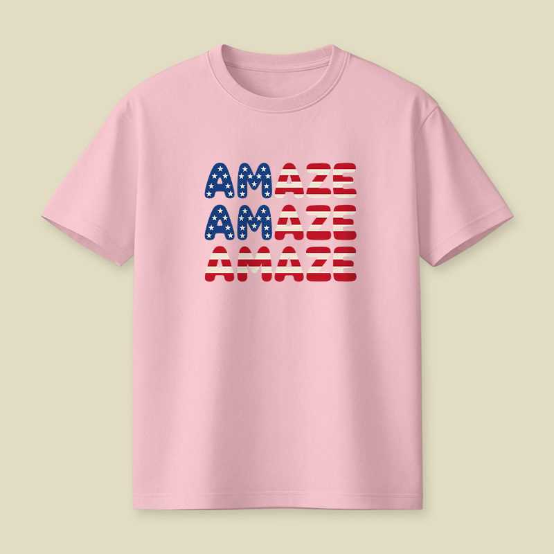 American Flag Space Rescue Playful T-Shirt