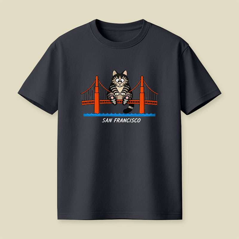 San Francisco Cat Playful T-Shirt