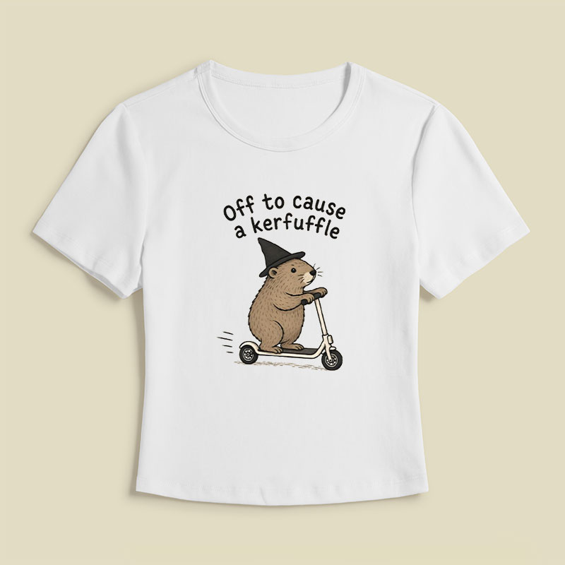 Off To Cause A Kerfuffle Geek Baby Tee