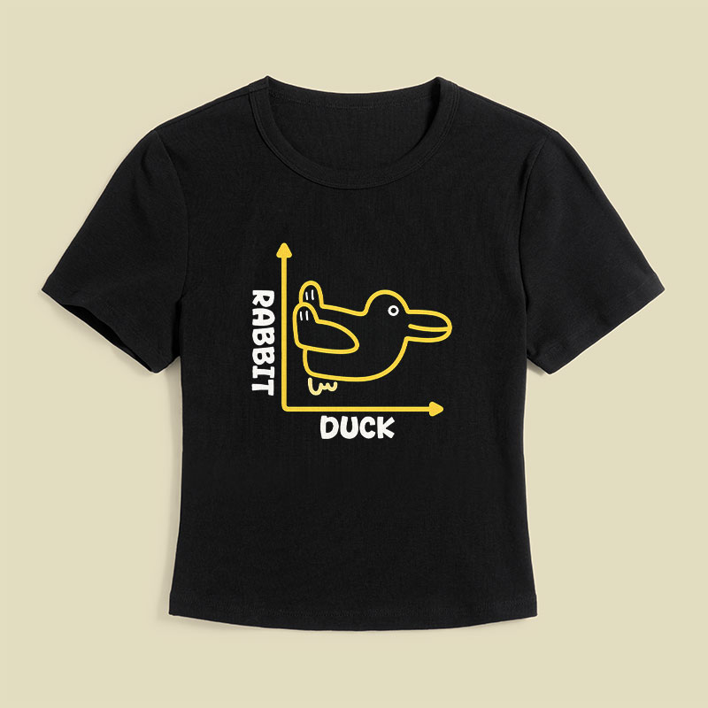 Rabbit or Duck Funny Geek Baby Tee