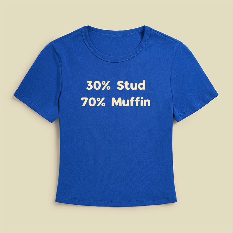 30% Stud 70% Muffin Geek Baby Tee