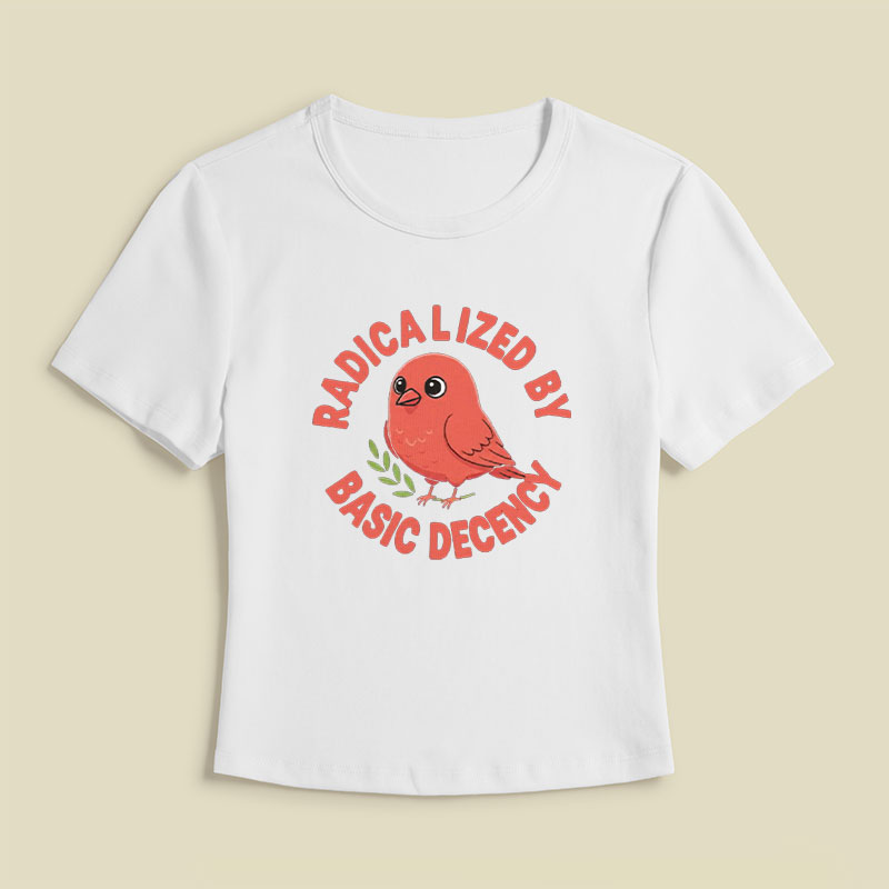 Radicalized By Basic Decency Geek Baby Tee