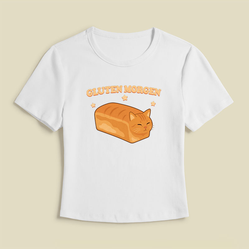Gluten Cat Geek Baby Tee