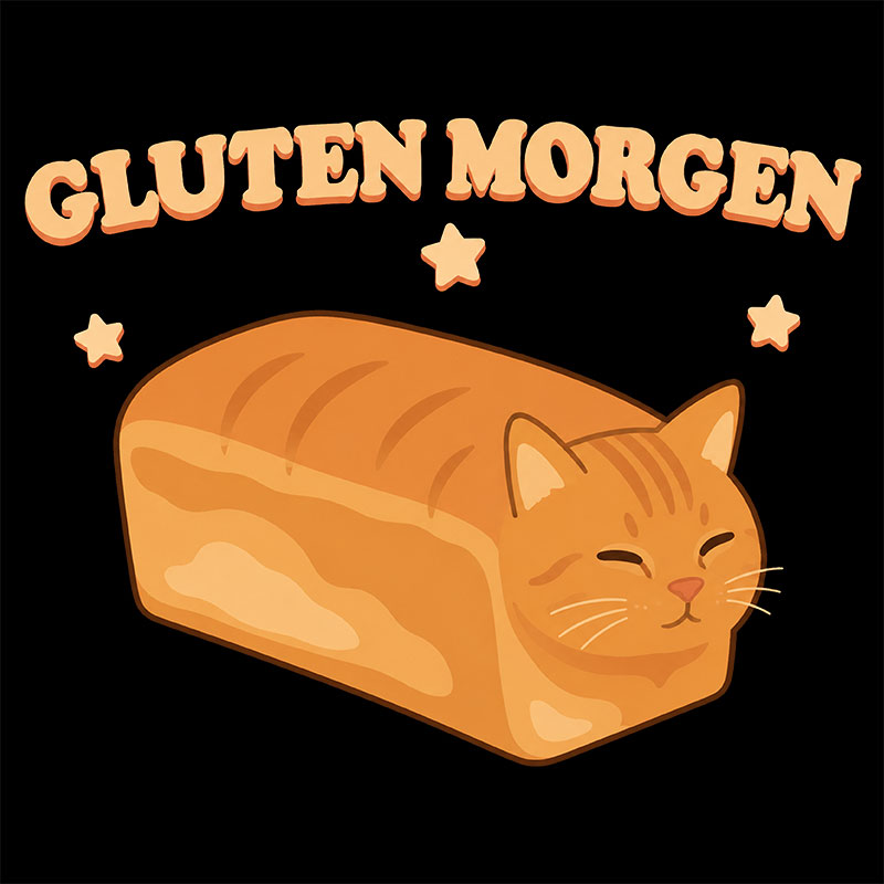 Gluten Cat Geek Baby Tee