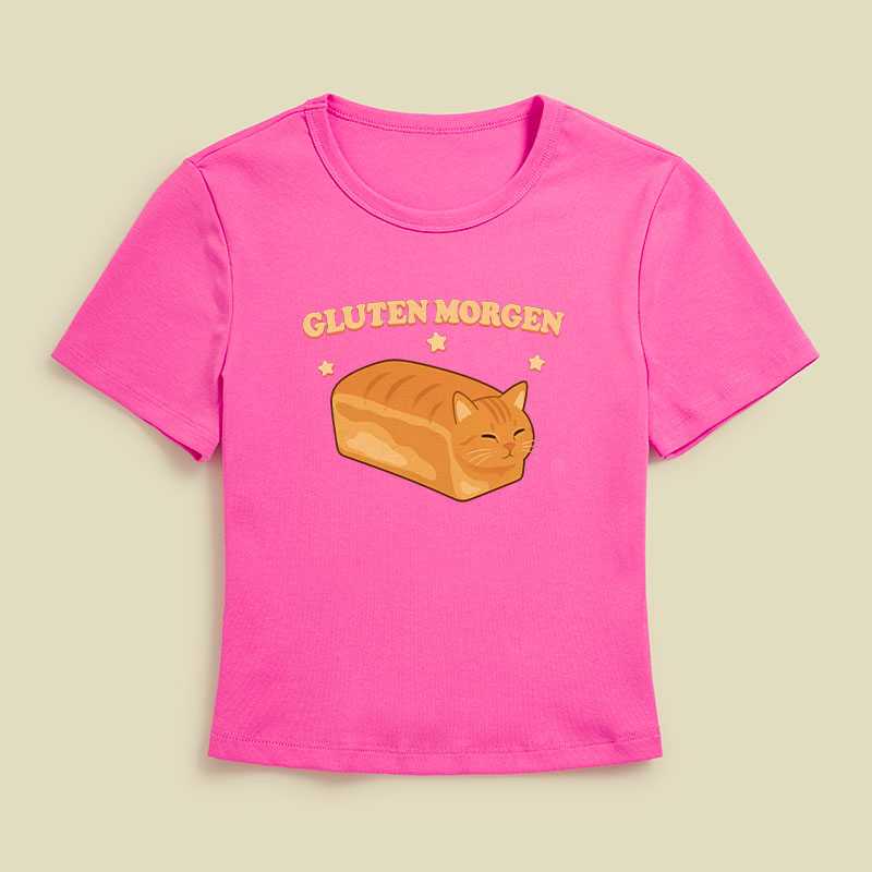 Gluten Cat Geek Baby Tee