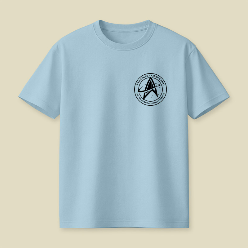 Cosmic Round Emblem Playful T-Shirt