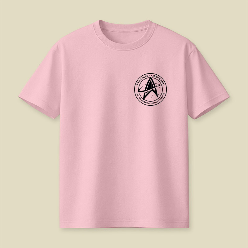 Cosmic Round Emblem Playful T-Shirt