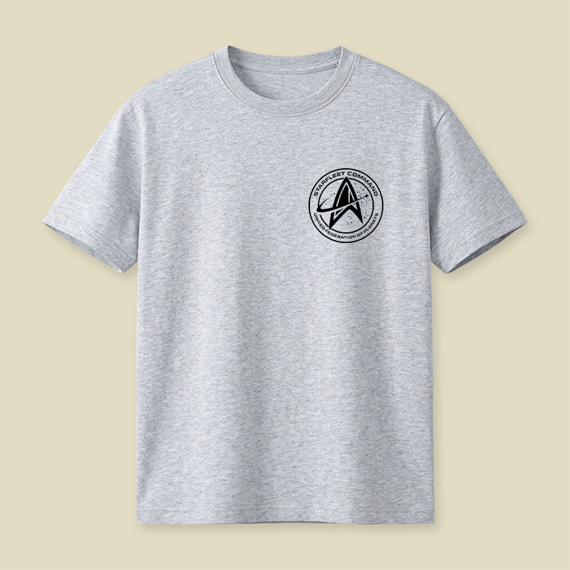 Cosmic Round Emblem Playful T-Shirt
