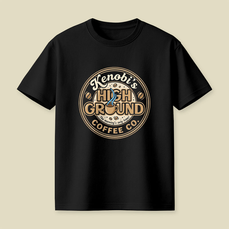 Kenobi's High Ground Coffee Co Playful T-Shirt