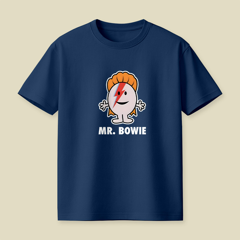 Mr Bowie Cartoon Playful T-Shirt