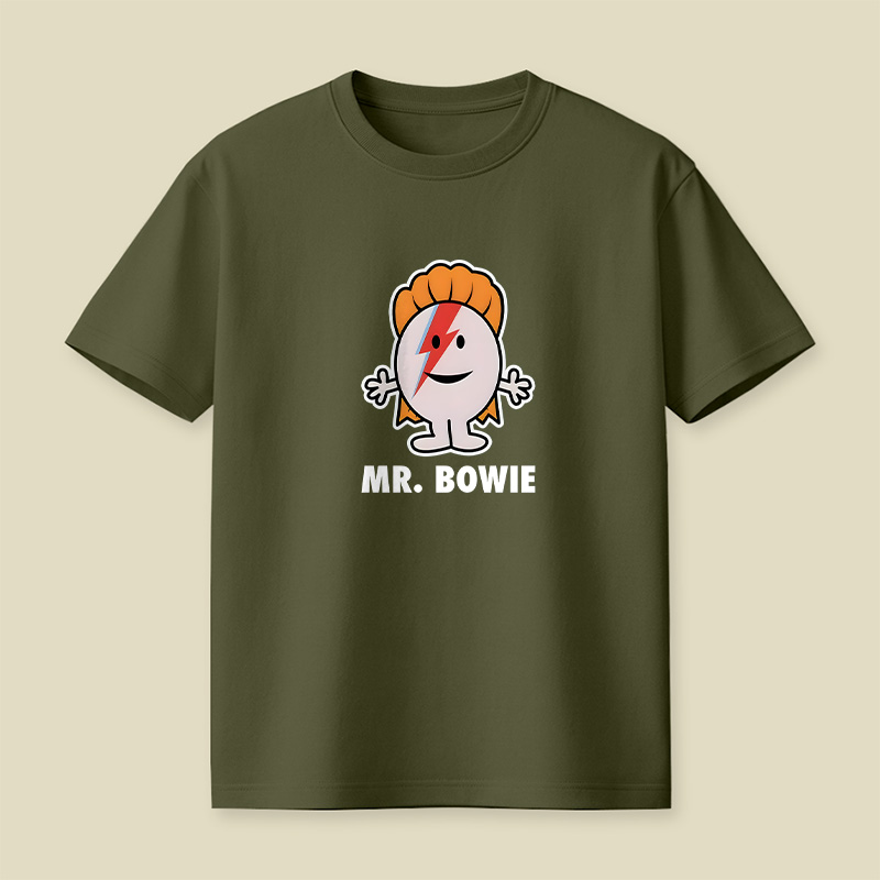Mr Bowie Cartoon Playful T-Shirt
