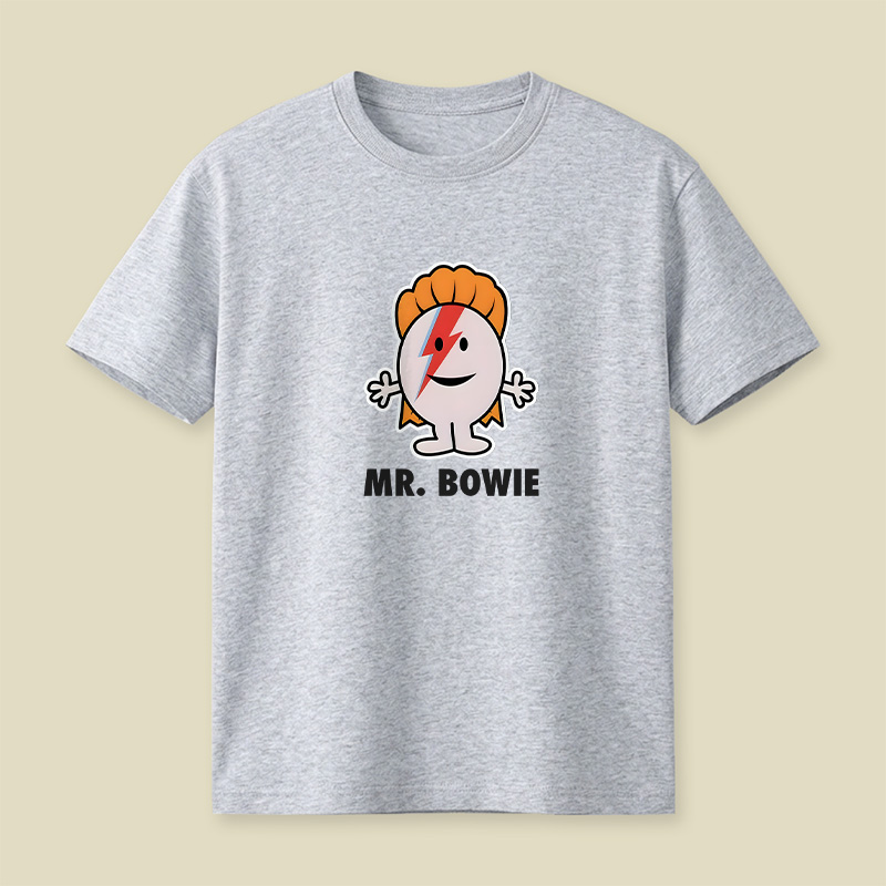 Mr Bowie Cartoon Playful T-Shirt